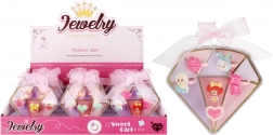 Children's ring set with diamond motif