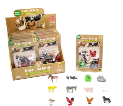 Farm Animal Figures Set 12 pcs