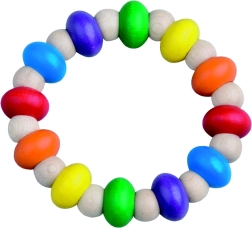 DETOA огъващ се дървен пръстен 9 см за деца от 6 месеца