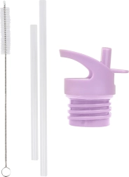 Капачка, четка и сламка за неръжима бутилка Цветна градина