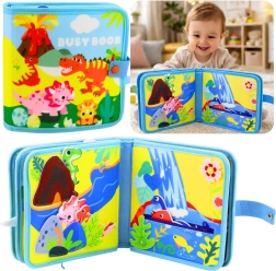 Sensory Felt Book – Dinosaurs: Educational Quiet Book for Kids