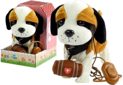 Интерактивен сенбернар на каишка с къщичка