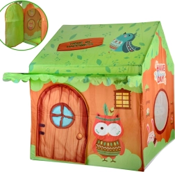 Цветна детска палатка-къщичка Горски приятели с чанта