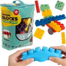 Iso Trade sensory soft rubber blocks in a case (80 pieces)