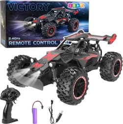 RC офроуд кола 1:18, скорост 20 км/ч, червена