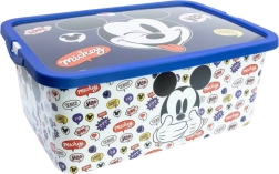 Plastic storage box 13 l MICKEY with lid
