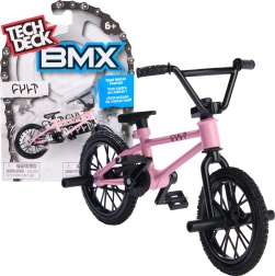 Tech Deck фингър BMX колело CULT – розово, със стикери