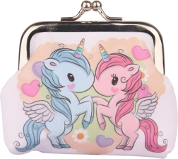 Children's Wallet with Unicorns 10x9 cm