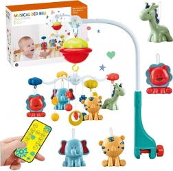 Музикален въртележник за кошара с проектор и дистанционно управление