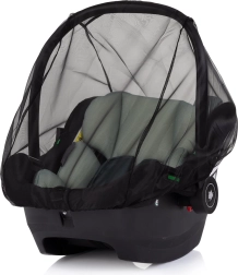 Universal mosquito net for car seat CHIPO LINO, black