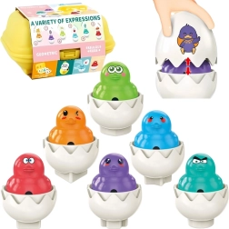 WOOPIE Мозайка Монтесори Яйца Свиркащи 6 бр