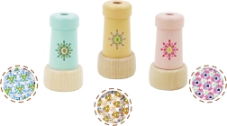 Дървен цветен калейдоскоп