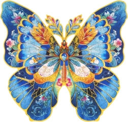 Дървен пъзел Пеперуда Morpho Helena