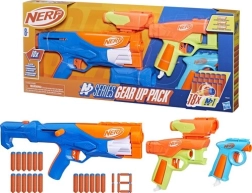 Nerf N Series Gear Up Pack – комплект бластери (пушка и 2 пистолета) с 18 стрелички