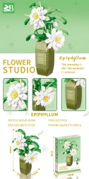 Building Set White Flowers 571 Pieces