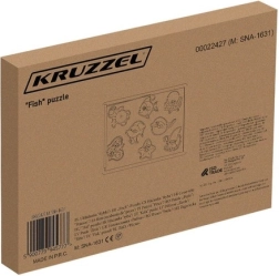 Kruzzel wooden magnetic fishing insert puzzle Fish