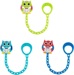 Верижка за биберон с клип Сова CANPOL babies