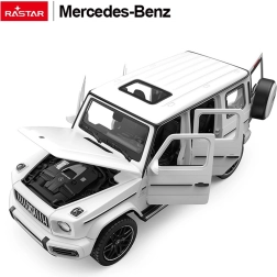 Метален модел 1:32 MERCEDES‑BENZ AMG G63 със звук, бял Rastar