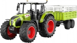 RC трактор Claas Arion 660 с накланящо се ремарке 1:24