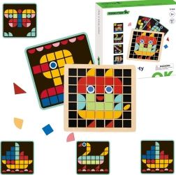 Дървена мозайка Tooky Toy Montessori