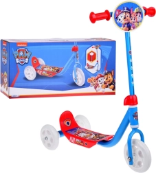 Триколесна детска тротинетка PAW PATROL, червено‑синя, до 20 кг