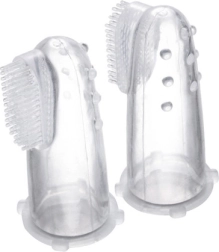 Силиконова пръстова четка за зъби за бебета в кутия CANPOL BABIES