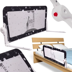 Черна предпазна преграда за легло 120 см