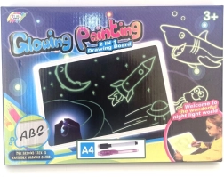 Светеща в тъмното рисувателна дъска A4 за деца