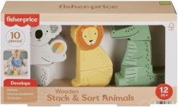 Fisher-Price дървени животни – игра за сглобяване и сортиране