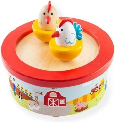 Дървена музикална кутия ферма BIGJIGS TOYS