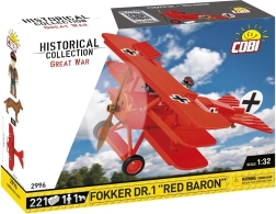 Конструктор на самолет Fokker DR.1 Red Baron – 221 части