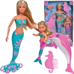 Steffi Love Mermaid Friends – комплект кукли морски русалки Стефи и Еви с делфин и гребен