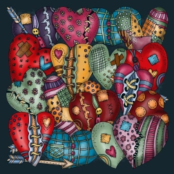 Квадратни пъзели Palapeli Сърце 251 части