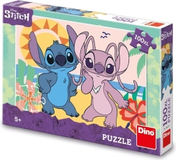 Пъзел Dino Stitch на плажа 100 XL части