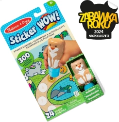 Стикер WOW! Зайче с печати