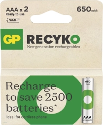 Акумулаторни батерии AAA Ni-MH 650mAh - GP ReCyko