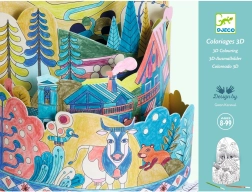 3D Coloring Book At the Top of the World