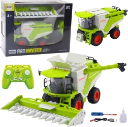 RC комбайн 2в1 с царевичен адаптер, LED, звуци и димен ефект 2.4 GHz