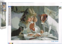 Диамантено рисуване Очакване 30 × 40 см