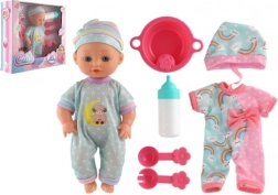 Бебе кукла с твърдо телце и аксесоари, 25 см