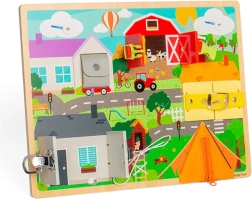 Моторна дъска за ежедневни умения BIGJIGS TOYS