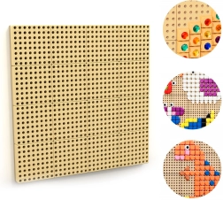 Masterkidz стенна образователна STEM дъска с монтажен панел 80 × 80 cm