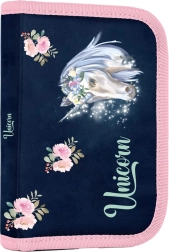 Едноетажен ученически несесер с два капака Unicorn – напълнен