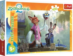 Пъзел Zootropolis: Тайната на Зоотрополис 100 части – Trefl
