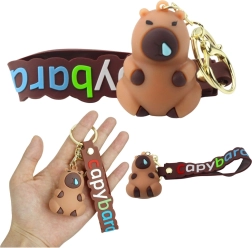 Брелок капибара с карабина и халка