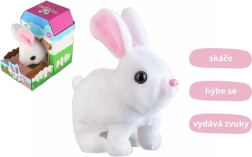 Плюшено зайче BEN от TEDDIES – скачаща и говореща играчка