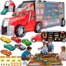 Камион с колички, комплект от 23 части