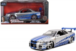 Метален модел на автомобил 2002 Nissan Skyline GT‑R R34 1:24 Бързи и яростни