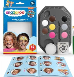 SNAZAROO 8-Color Face & Body Paint Set – PAW Patrol Skye & Rubble