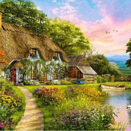 Пъзел 1500 части Countryside Cottage